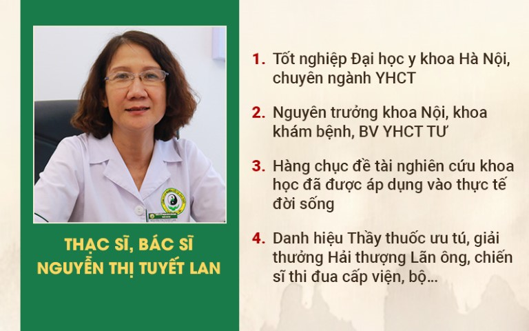 Chân dung Ths. Bs Nguyễn Thị Tuyết Lan - Chuyên gia chữa bệnh trĩ tại Thuốc dân tộc