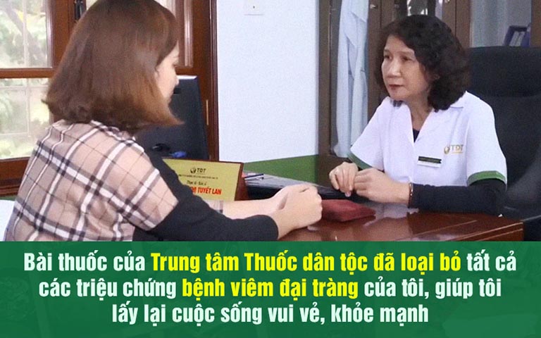 Kết quả tích cực của bệnh nhân Lê Thị Tuyền chữa khỏi viêm đại tràng tại Thuốc dân tộc
