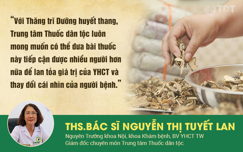 Bác sĩ Tuyết Lan chia sẻ về bài thuốc thăng dưỡng trĩ huyết thang