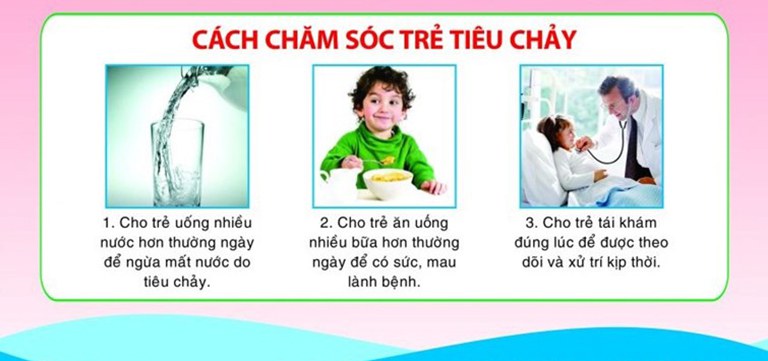 Các biện pháp chăm sóc trẻ khi bị tiêu chảy