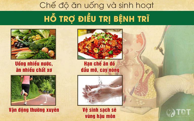 nguyên tắc trong ăn uống và sinh hoạt giúp đẩy lùi bệnh trĩ