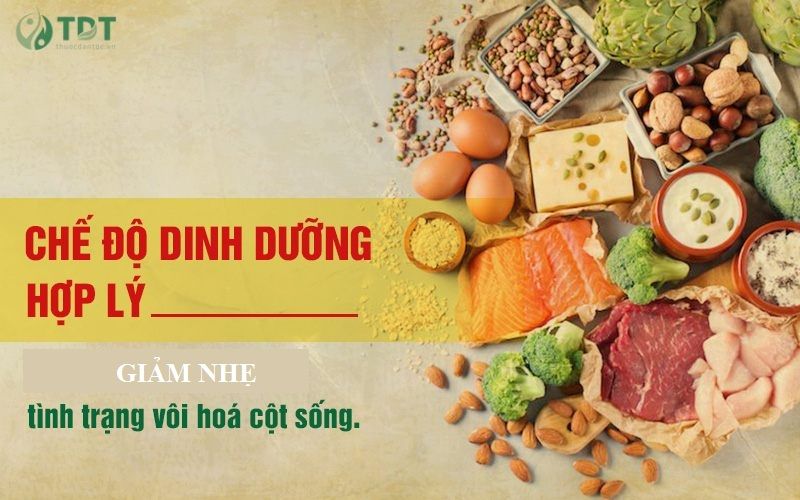 Chế độ dinh dưỡng hợp lý cho người bị vôi hoá cột sống