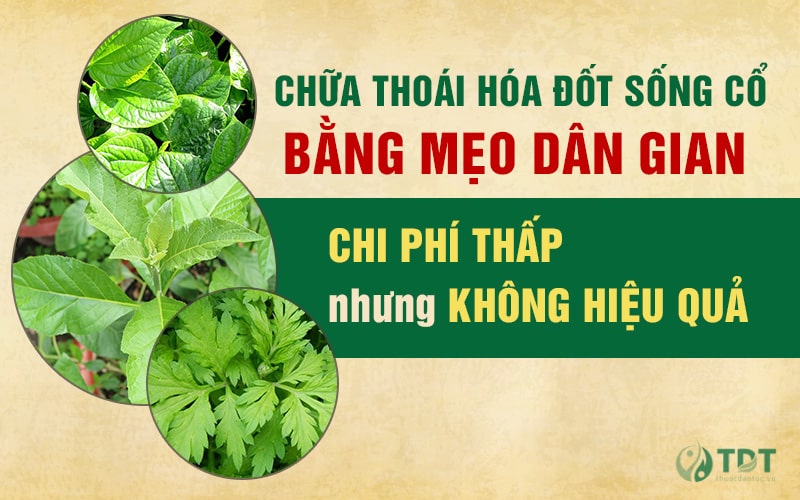 Mẹo dân gian chữa thoái hóa đốt sống cổ