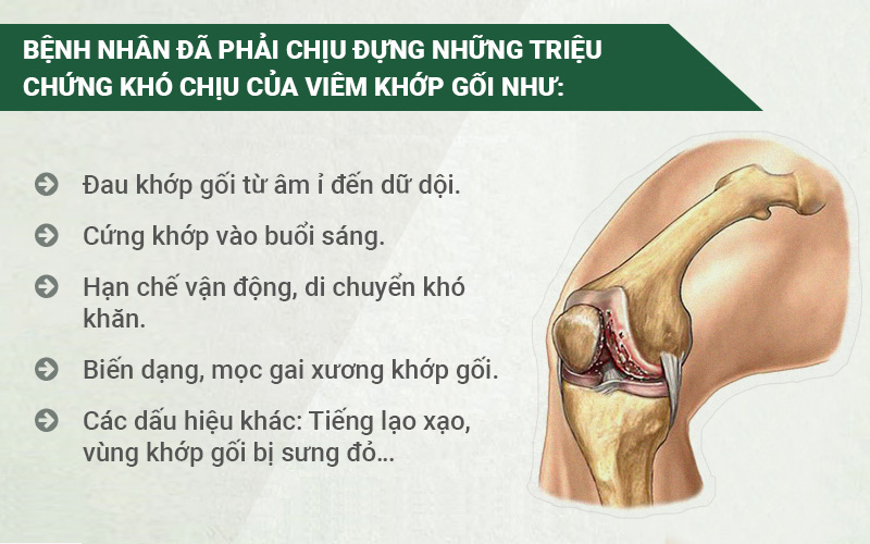 dấu hiệu viêm khớp gối