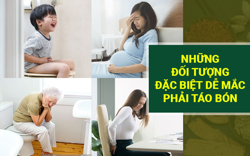 đối tượng dễ mắc táo bón