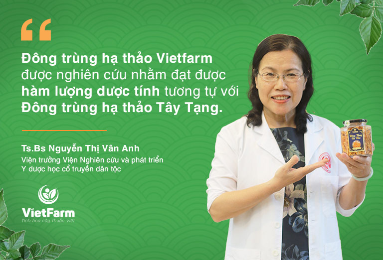 Ts.Bs Nguyễn Thị Vân Anh - Viện trưởng Viện Nghiên cứu và phát triển Y dược học cổ truyền dân tộc