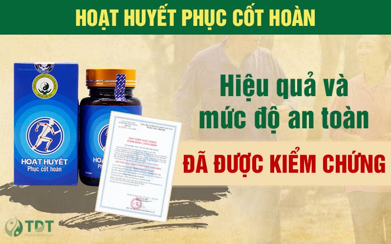 Hoạt huyết Phục cốt hoàn chữa thoái hóa cột sống thắt lưng hiệu quả