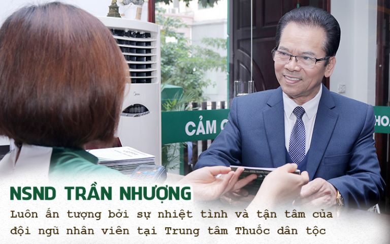 NSND Trần Nhượng chữa bệnh dạ dày tại Thuốc dân tộc