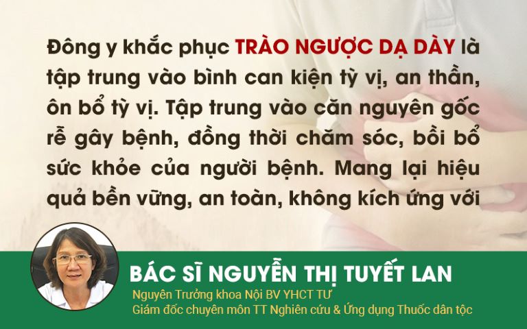 Bác sĩ Tuyết Lan chia sẻ nguyên lý điều trị trào ngược dạ dày của Đông y