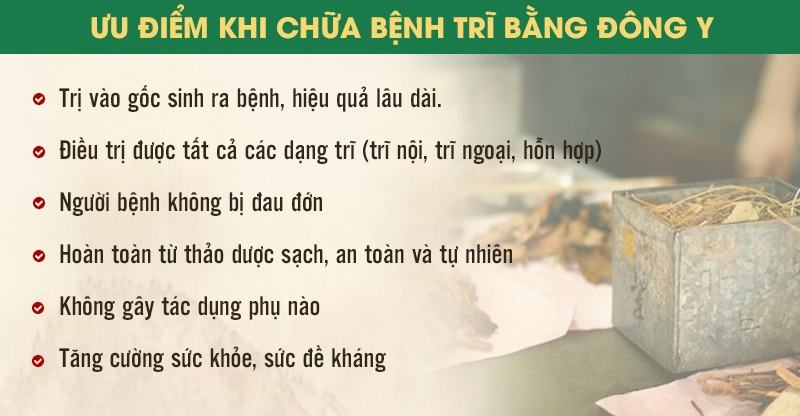 Điều trị bệnh trĩ bằng Đông y