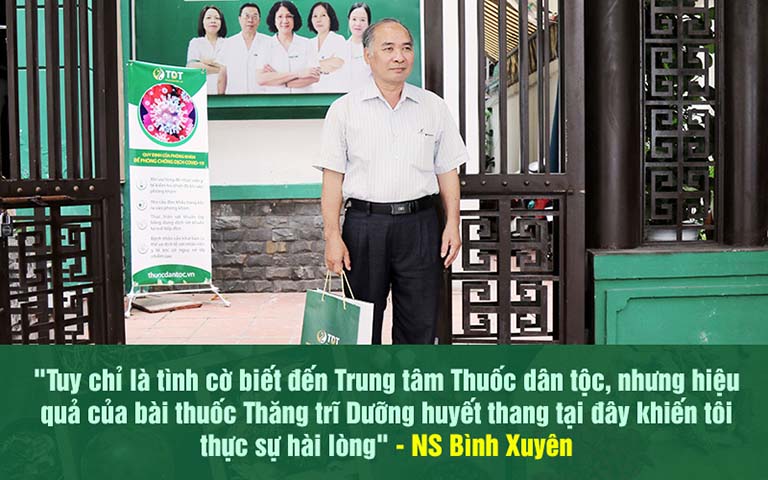 Nghệ sĩ Bình Xuyên điều trị bệnh trĩ tại Thuốc dân tộc đạt hiệu quả bất ngờ sau 3 tháng