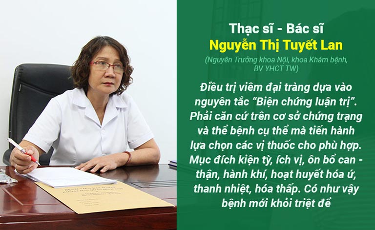 Thạc sĩ - Bác sĩ Tuyết Lan chia sẻ nguyên tắc điều trị bệnh viêm đại tràng mãn tính