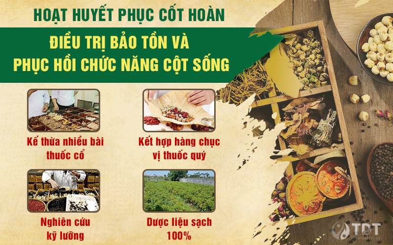 Hoạt huyết Phục cốt hoàn điều trị thoái hóa cột sống thắt lưng