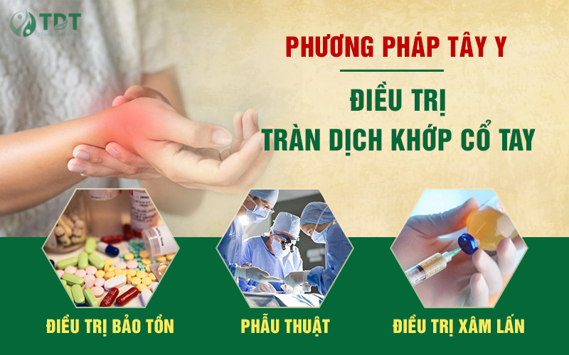 Các phương pháp điều trị bệnh tràn dịch khớp cổ tay