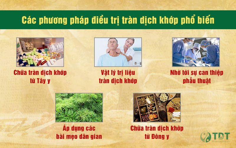 Các phương pháp điều trị tràn dịch khớp phổ biến